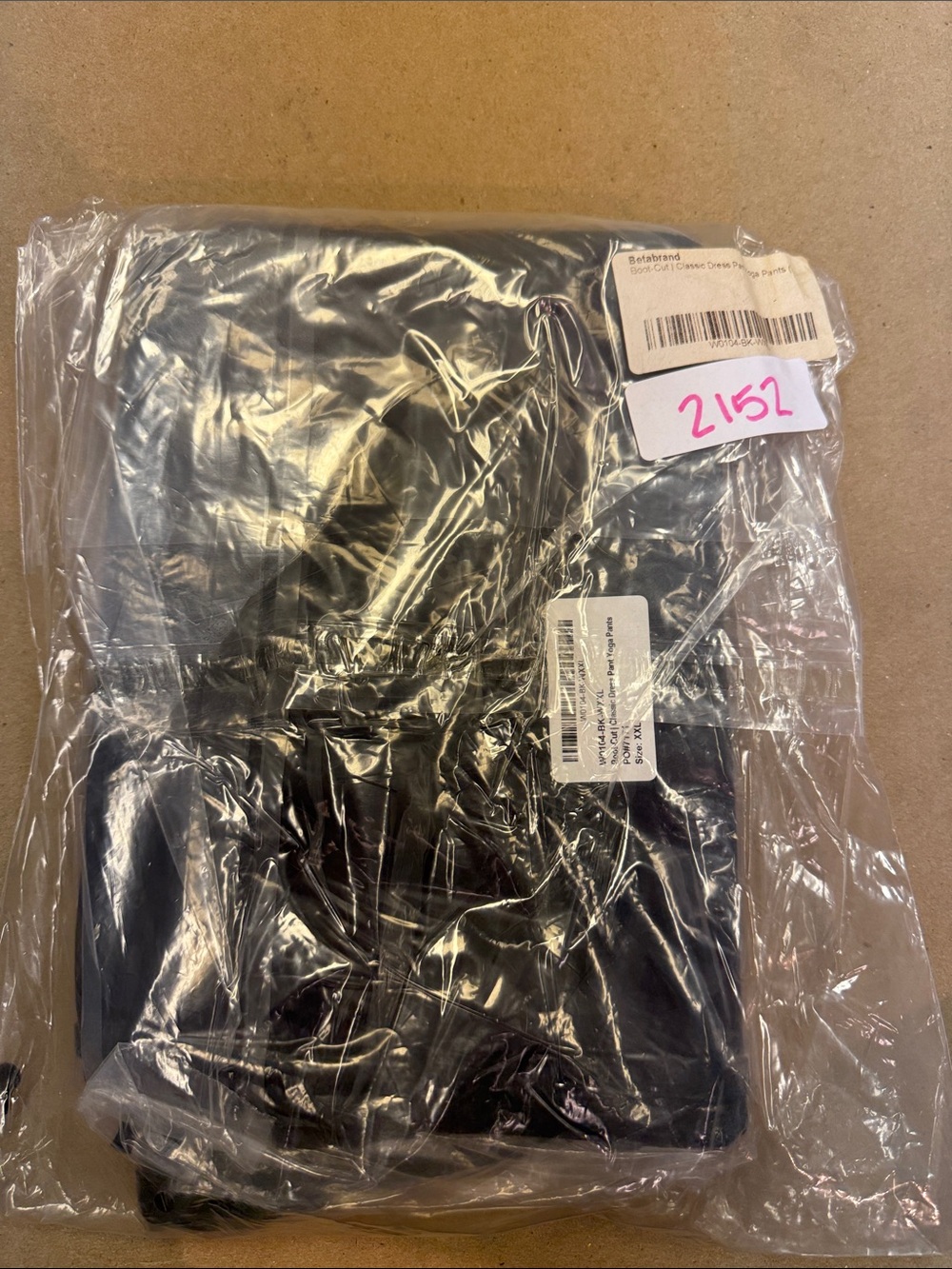 New Betabrand Black Bootcut Classic Dress Pant Yoga Pants XXLarge